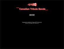 Tablet Screenshot of canadiantributebands.com